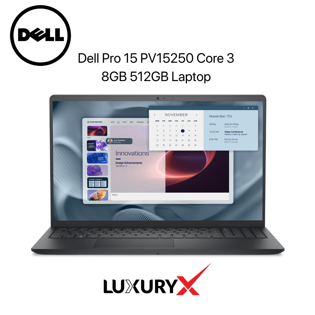 Dell Pro 15 PV15250 Core 3 100U 8GB 512GB Laptop