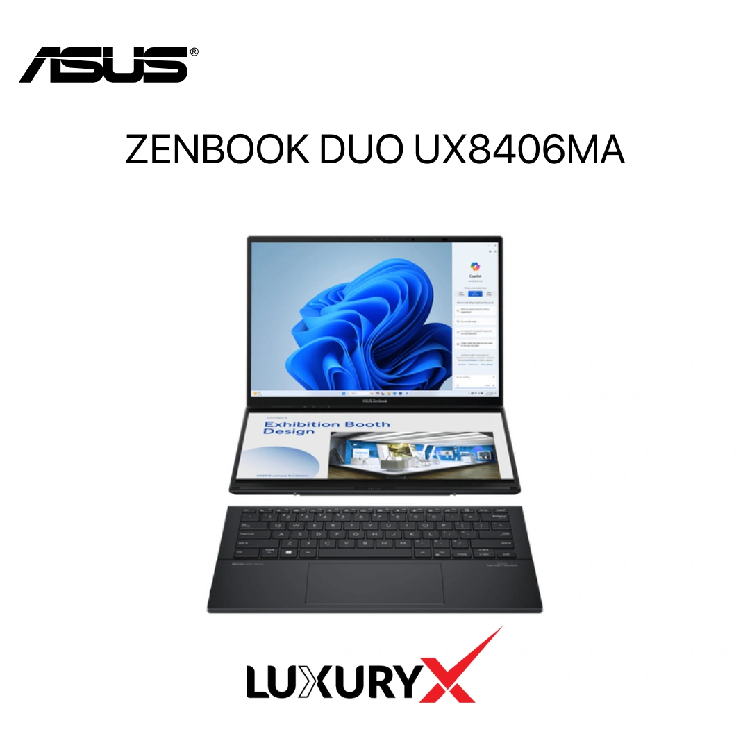 ASUS Zenbook Duo UX8406MA Ultra 9, 32GB RAM, 1TB SSD, Dual 14” 3K OLED